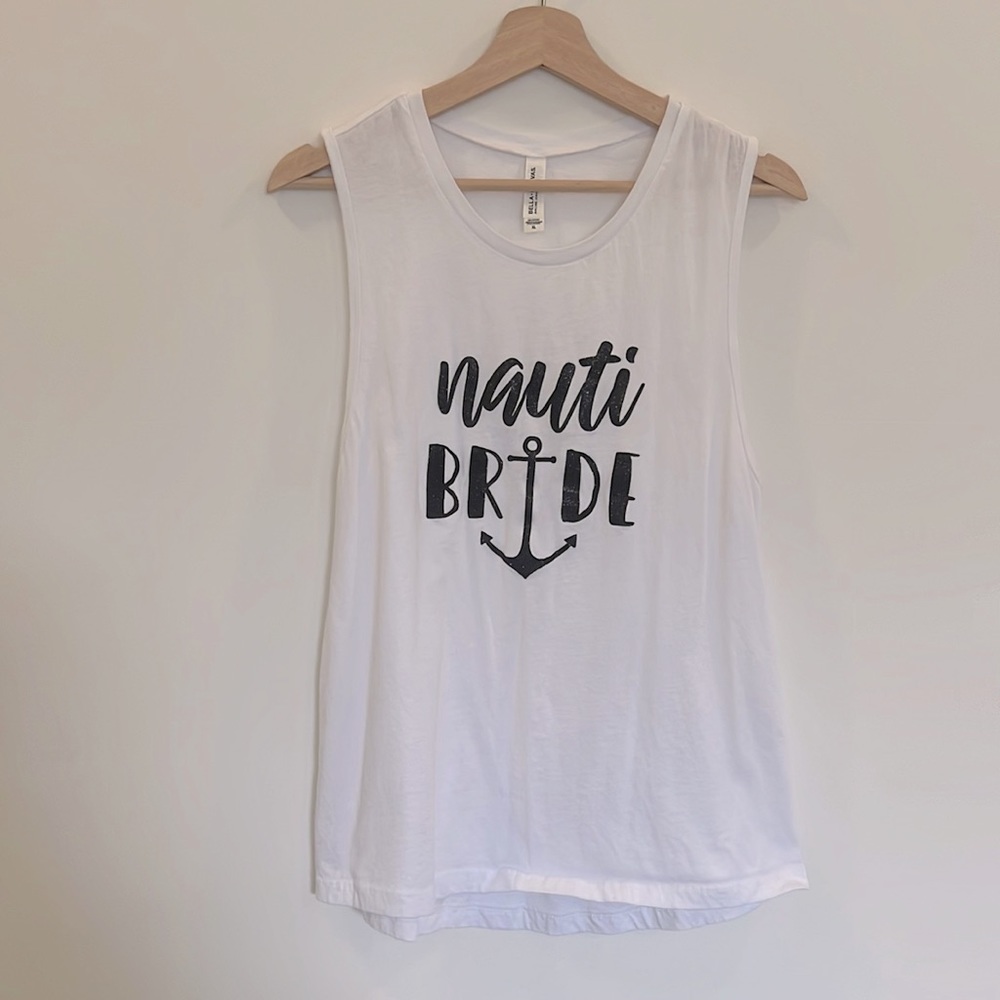 Glitter Nauti (Naughty) Bride Tank